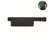 Running waist bag in RPET 600D polyester with zipper colour black