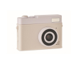 Rechargeable compact digital camera with 2\" LCD screen colour beige