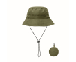 Water-repellent polyester bucket hat 64 g/m² colour military green