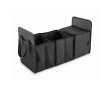 Foldable car organizer made of RPET 600D polyester colour black