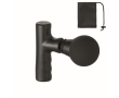 Massage gun with 2 speeds and 1200mAh battery in bag colour black