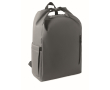 Roll-top RPET laptop backpack with elastic side pocket 15'' colour dark grey