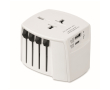 Compact 30 W travel adapter with USB-A and USB-C colour white