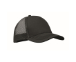 5-panel trucker cap in cotton and mesh 250 g/m² colour black