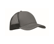 5-panel trucker cap in cotton and mesh 250 g/m² colour dark grey