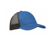 5-panel trucker cap in cotton and mesh 250 g/m² colour royal blue