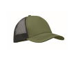 5-panel trucker cap in cotton and mesh 250 g/m² colour military green