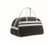 Classic vintage sports bag in synthetic leather 21.5L colour black