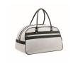 Classic vintage sports bag in synthetic leather 21.5L colour white