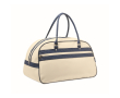 Classic vintage sports bag in synthetic leather 21.5L colour beige