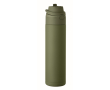 Drip-proof double-wall recycled stainless steel bottle 500 ml colour dark green