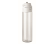 RPET bottle with 2-in-1 straw and leakproof carry handle 700 ml colour white