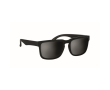 UV400 sunglasses with mirrored lenses and matte frame colour black