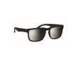 UV400 sunglasses with mirrored lenses and matte frame colour shiny silver