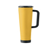 Stainless steel double-wall thermal tumbler with built-in speaker 700 ml colour pastel yellow