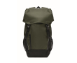 RPET 600D sports backpack with reflective details 15L colour dark green