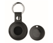 Keyring tracker with PU anti-loss case colour black