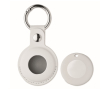 Keyring tracker with PU anti-loss case colour off white