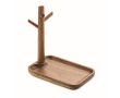 Acacia wood tray for carrying and small everyday items colour wood