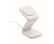 Foldable 3-in-1 wireless charging station with USB-C input 15W colour off white