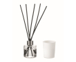 Aromatic set with fragrance diffuser and vegetable wax candle colour off white
