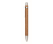 Acacia wood click pen with blue ink colour wood