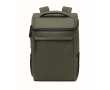 PU laptop backpack with RPET lining with 15'' compartment colour dark green