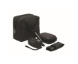 3-in-1 emergency kit with AM/FM radio and LED torch in cooler bag colour black