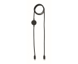 Charging and data transfer cable with smartwatch charger colour black