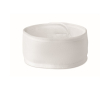Adjustable microfibre hair band for facial care colour off white