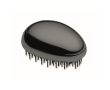 Plastic and aluminium hairbrush with detangling function colour black