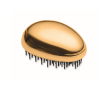 Plastic and aluminium hairbrush with detangling function colour gold