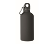 Leakproof recycled stainless steel bottle with rubberised finish 500ml colour black