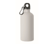 Leakproof recycled stainless steel bottle with rubberised finish 500ml colour off white
