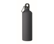 Recycled stainless steel bottle with rubberised finish and carabiner 750 ml colour bondi blue