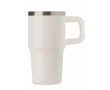 Recycled stainless steel thermal tumbler with lid and straw 500ml colour off white