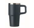 Recycled stainless steel thermal tumbler with lid and straw 500ml colour bondi blue