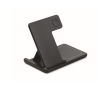 Foldable 3-in-1 wireless charging station with integrated stand 15W colour black