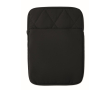 Padded nylon laptop sleeve with front pocket 15'' colour black