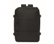 Expandable cabin backpack in RPET 600D with multiple pockets 20 L colour black
