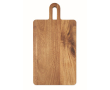 Acacia wood board with handle for everyday cutting and serving colour wood