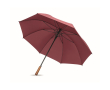 Wind-resistant automatic pongee umbrella with straight handle Ø137 colour burgundy
