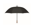 Wind-resistant automatic pongee umbrella with straight handle Ø137 colour black