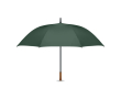 Wind-resistant automatic pongee umbrella with straight handle Ø137 colour green