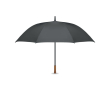 Wind-resistant automatic pongee umbrella with straight handle Ø137 colour dark grey
