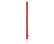 RPET lanyard with metal carabiner and safety clasp, 20mm colour red