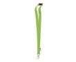 RPET lanyard with metal carabiner and safety clasp, 20mm colour lime