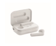 Bluetooth 5.0 earphones with a charging case colour white