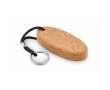 Floating cork keyring, oval-shaped colour black