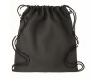 Eco-friendly drawstring bag in hemp for a eco look, 200 g/m2 colour black